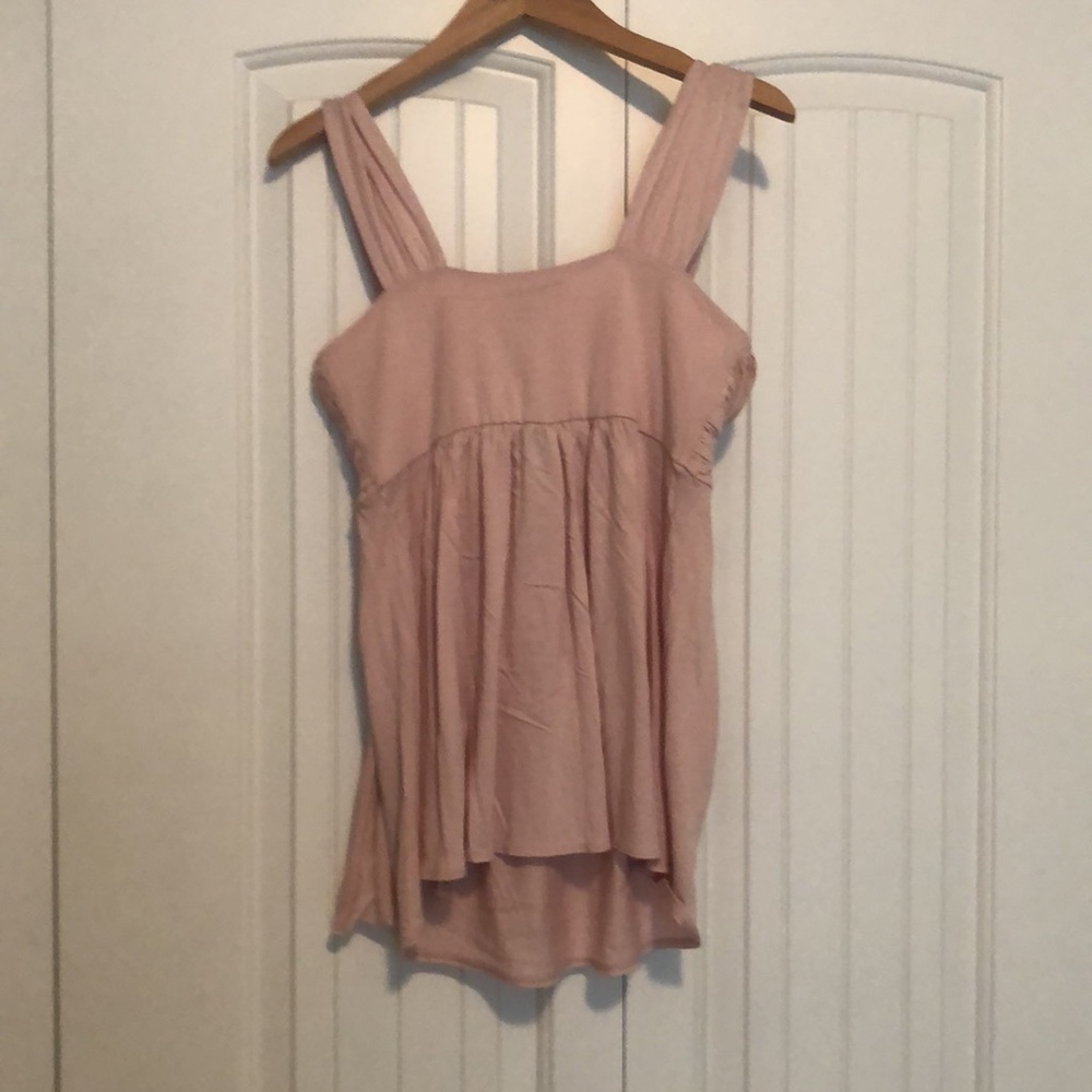 NEW!! EXPRESS Flowy Asymmetrical Tank in Blush Pink Size Small - Picture 4 of 6